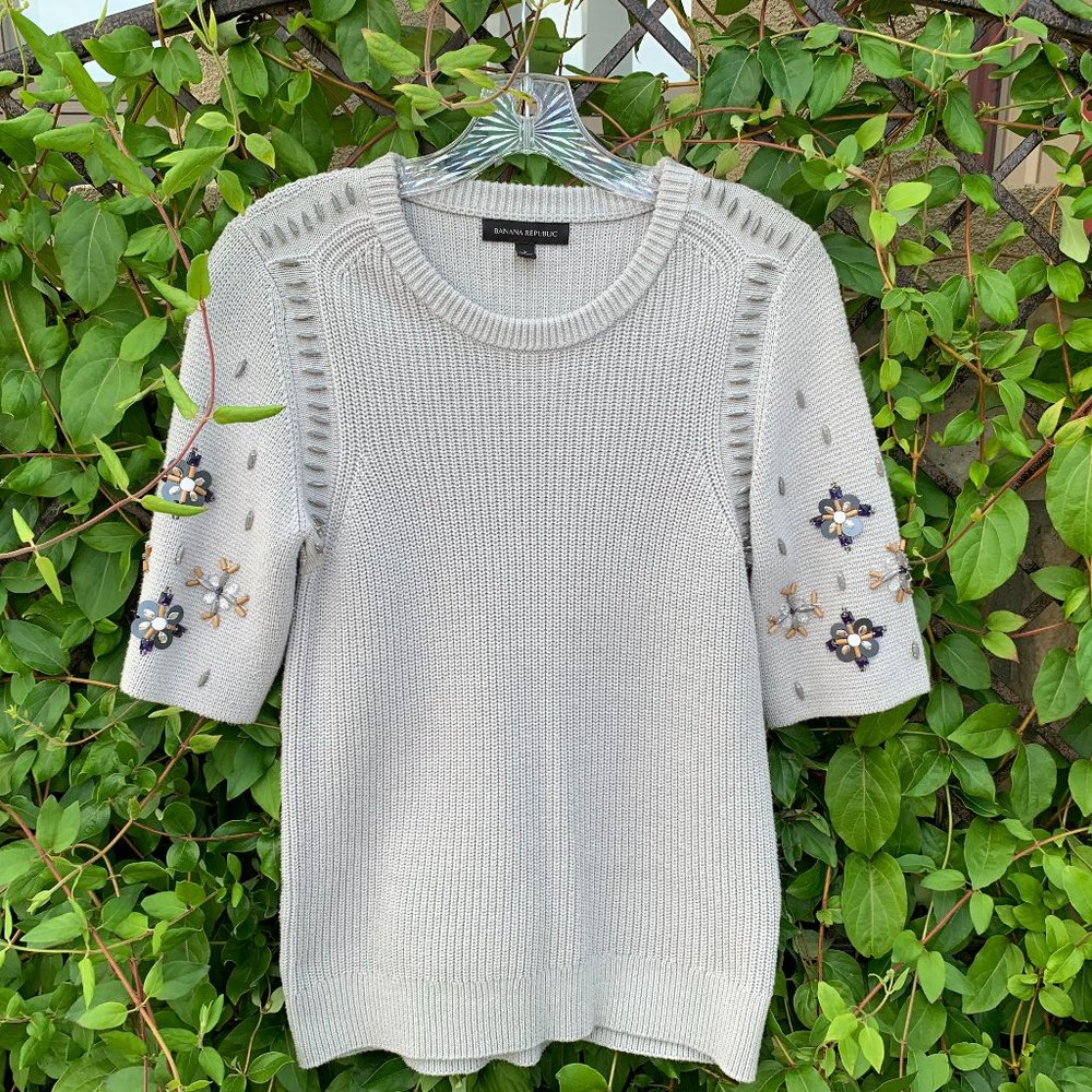 Banana Republic Beaded Sweater